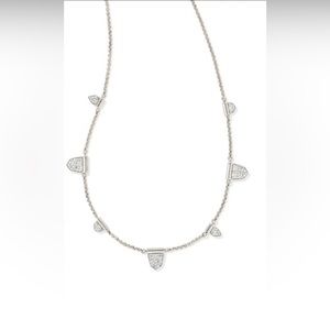 Kendra Scott Adeline Strand Necklace Silver
